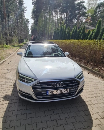 Audi A8 cena 210000 przebieg: 97000, rok produkcji 2019 z Warszawa małe 667